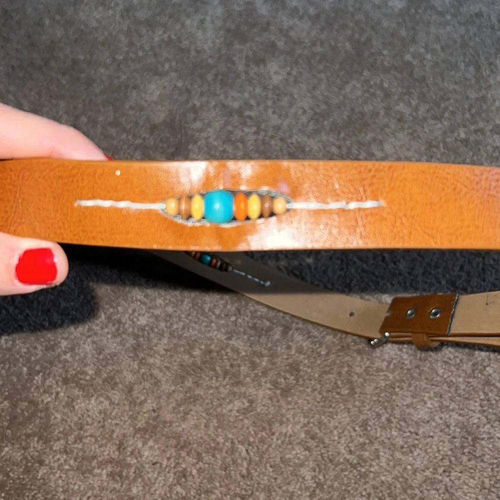 Girls brown belt size medium